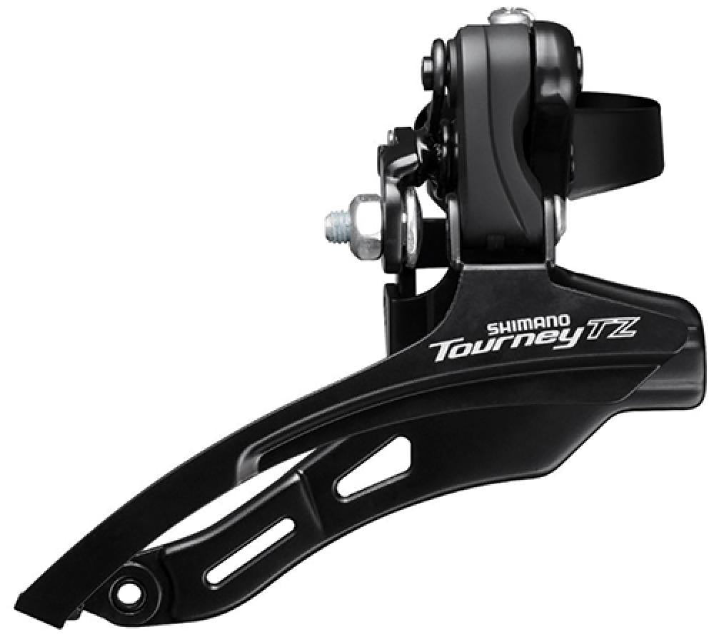 SHIMANO Umwerfer TOURNEY TZ FD-TZ500 3-fach MTB/Trekking - zuverlässige Schaltperformance mit Top-Pull