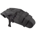 M-WAVE Rough Ride II Saddle L Satteltasche 12 Liter - 100 % wasserdicht, Ripstop, Reflex, Rollverschluss, Helmnetz, Rücklicht-Halterung