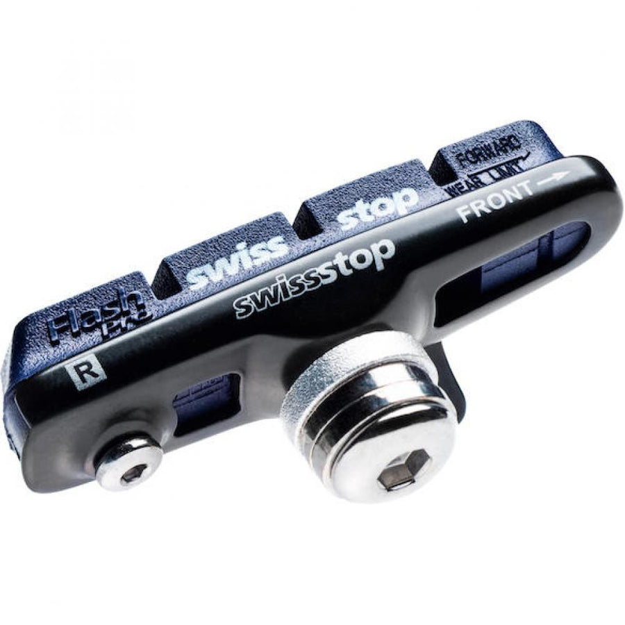 SwissStop Full Flash Pro Bremsschuhe für Alu-Felgen Gr. S Schwarz - Gute Bremswerte bei Trockenheit und Nässe
