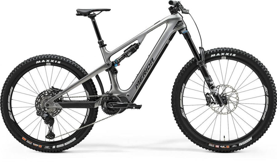 Merida eONE-SIXTY 8000 III1 XS Gunmetal-grau/schwar - leistungsstarkes E-MTB für anspruchsvolle Trails