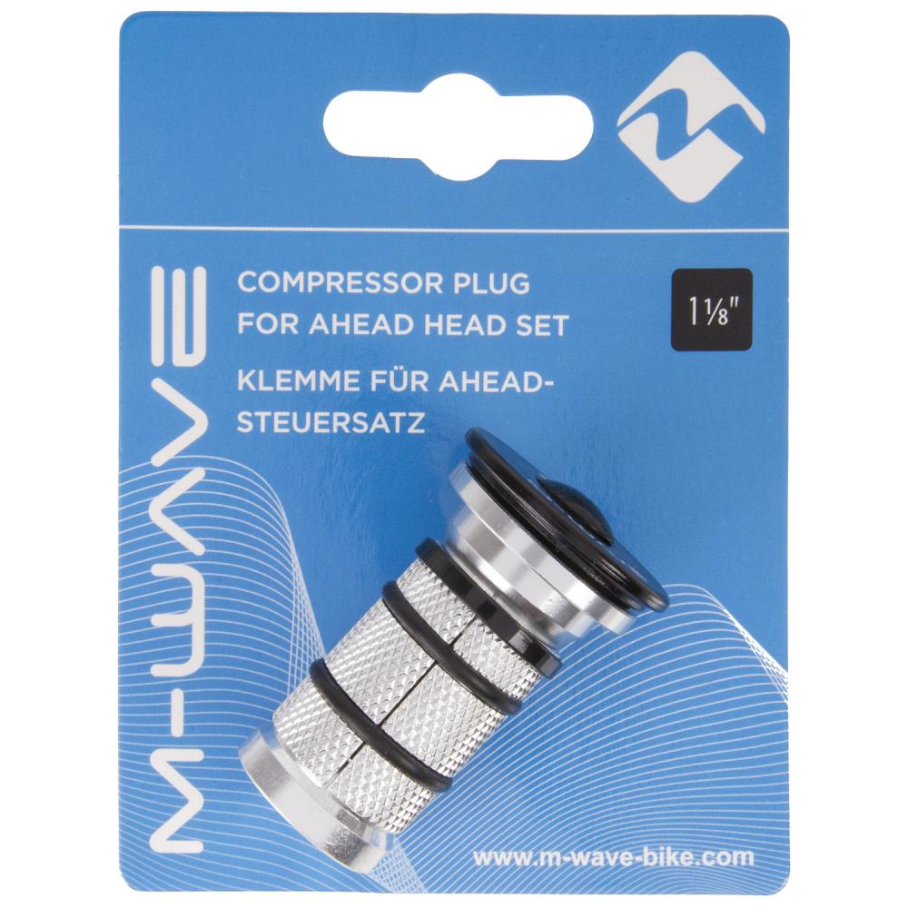 M-WAVE Fork Fix C Klemme für Ahead-Steuersatz - sichere Aluminiumbefestigung 1 1/8 Zoll, schwarz