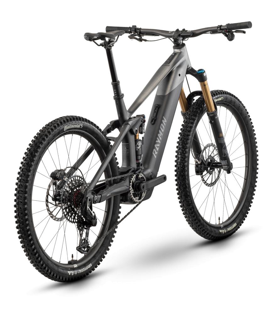 RAYMON Vamok Elite E-Fully Größe L - Bosch Performance Line CX - 800 Wh - SRAM X0 Eagle Transmission AXS - Black/Star Black