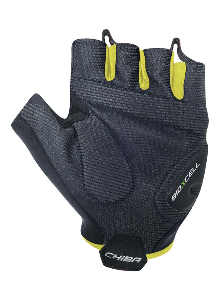 CHIBA BioXCell Super Fly - Radhandschuhe L schwarz/neongelb, gepolstert & atmungsaktiv