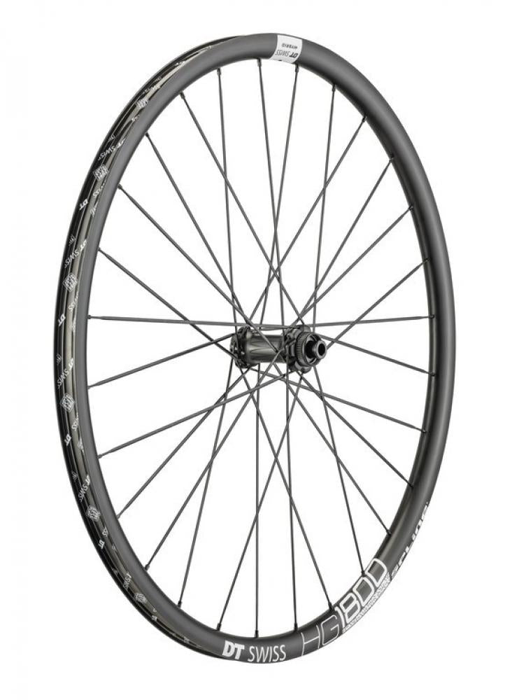 DT Swiss Laufrad HG 1800 Spline 27,5" 27 schwarz - robustes Hybrid Gravel Vorderrad