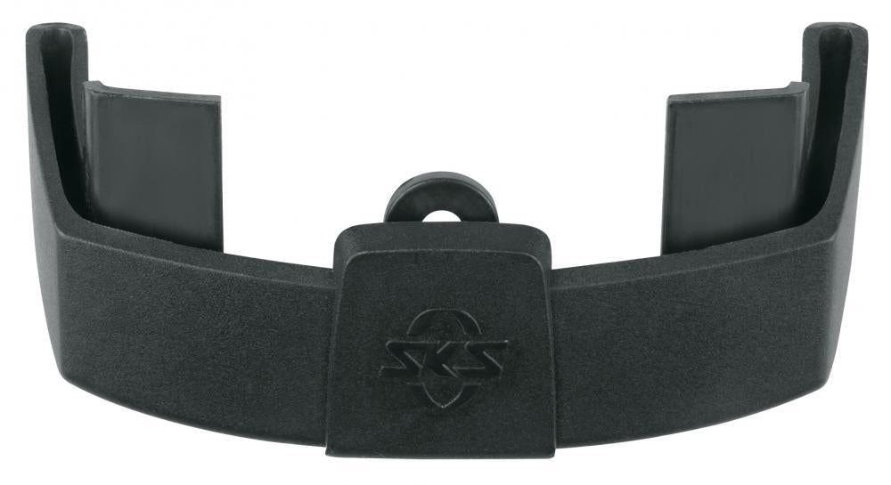 SKS Bluemels Style 65 Kantenschoner für 27,5"-29" Fahrräder, 65 mm breit, schwarz-matt, mit ESC-Sicherheitssystem und Spoiler für optimalen Spritzschutz