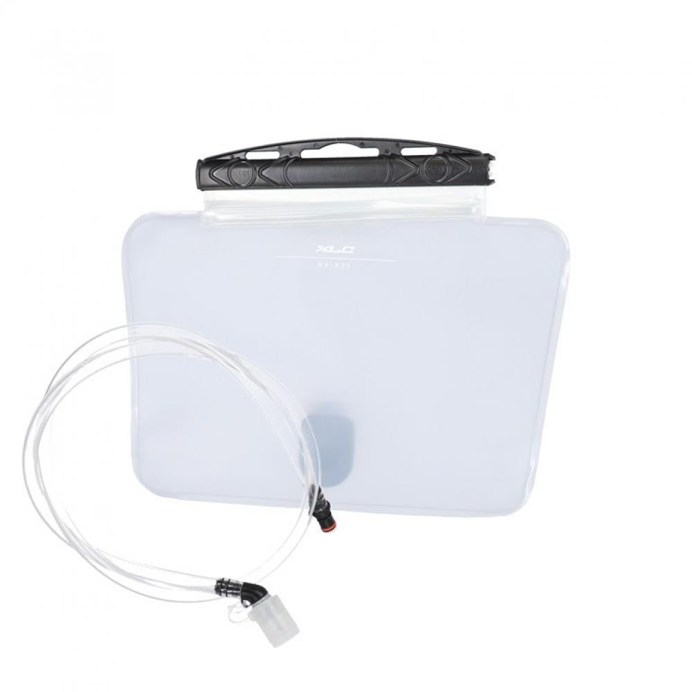 XLC Trinkblase BA-X30 transparent 1,3L mit Trinkschlauch und Mundstück für Fahrrad.