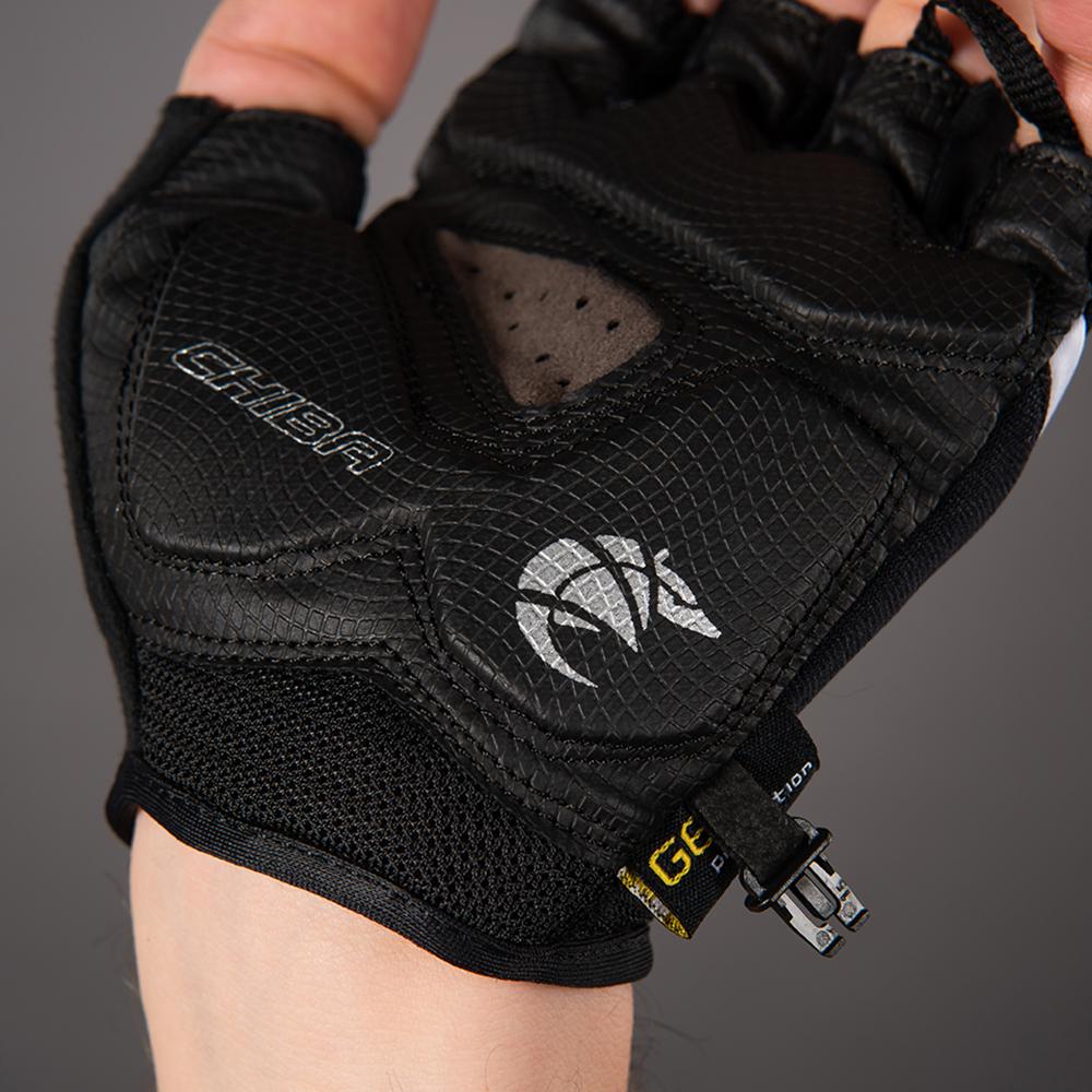 CHIBA Gel Premium - Radhandschuhe schwarz XXL mit Poron-Gelpolsterung