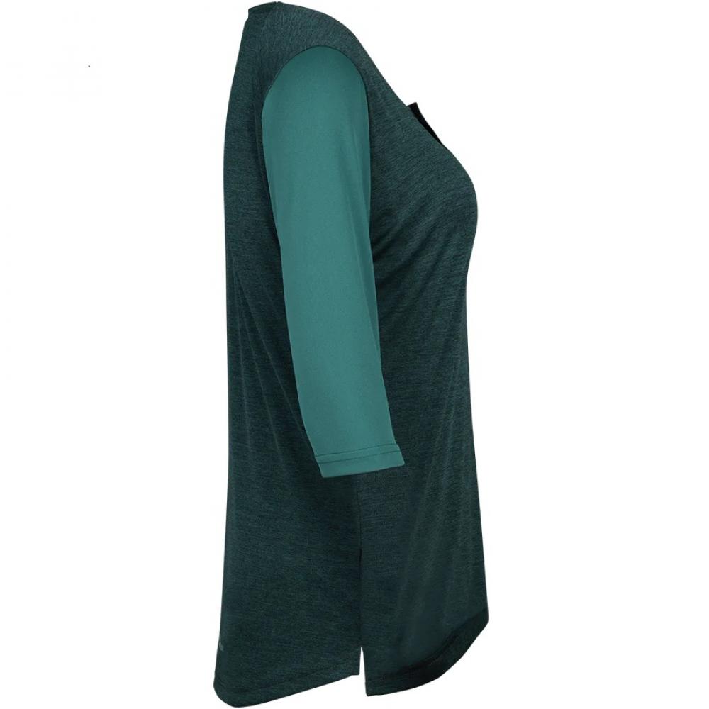 IXS Sports Division iXS Carve X Women Henley 36 Everglade/Solid Everglade - atmungsaktives Bike-Jersey