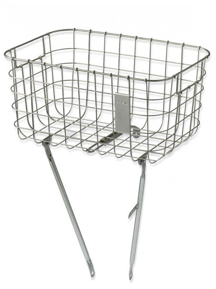 Basil Robin Vorderradkorb 26/28 Zoll 10 kg silber