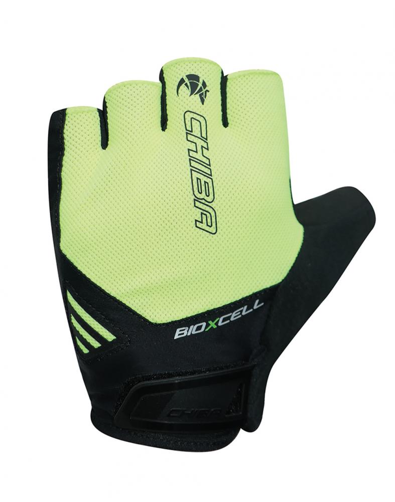 CHIBA BioXCell Air - Radhandschuhe XS neongelb mit BioXCell Gelpolsterung