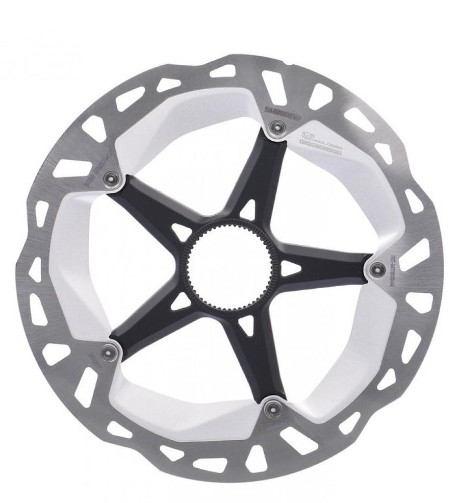 SHIMANO Bremsscheibe RT-MT800 180 mm Center Lock mit Verschlussring und Außenverzahnung