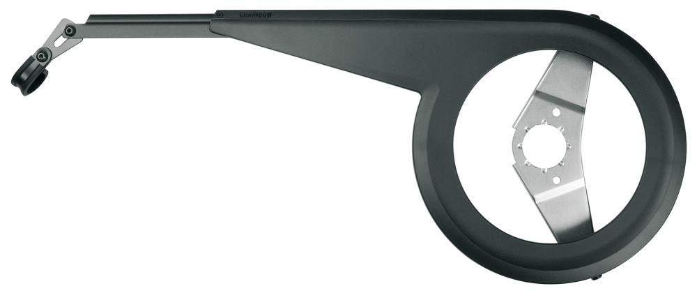 SKS Chainbow Kettenschutz für 42-44 Zähne, 175mm, schwarz, für Kettenschaltung, verstellbar, passend für Nabenschaltung und E-Bikes mit Bosch-Motoren der 3. Generation