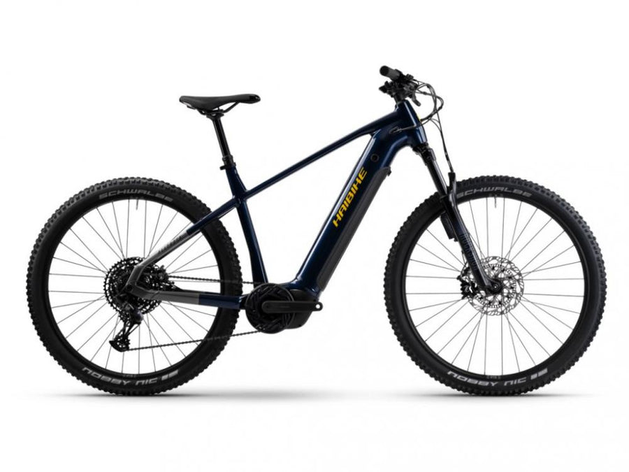 Haibike E-MTB Alltrack 11 ABS 800 Wh, Bosch CX, 12-Gang NX Eagle, RockShox, Magura ABS, blue/titan, M 45cm