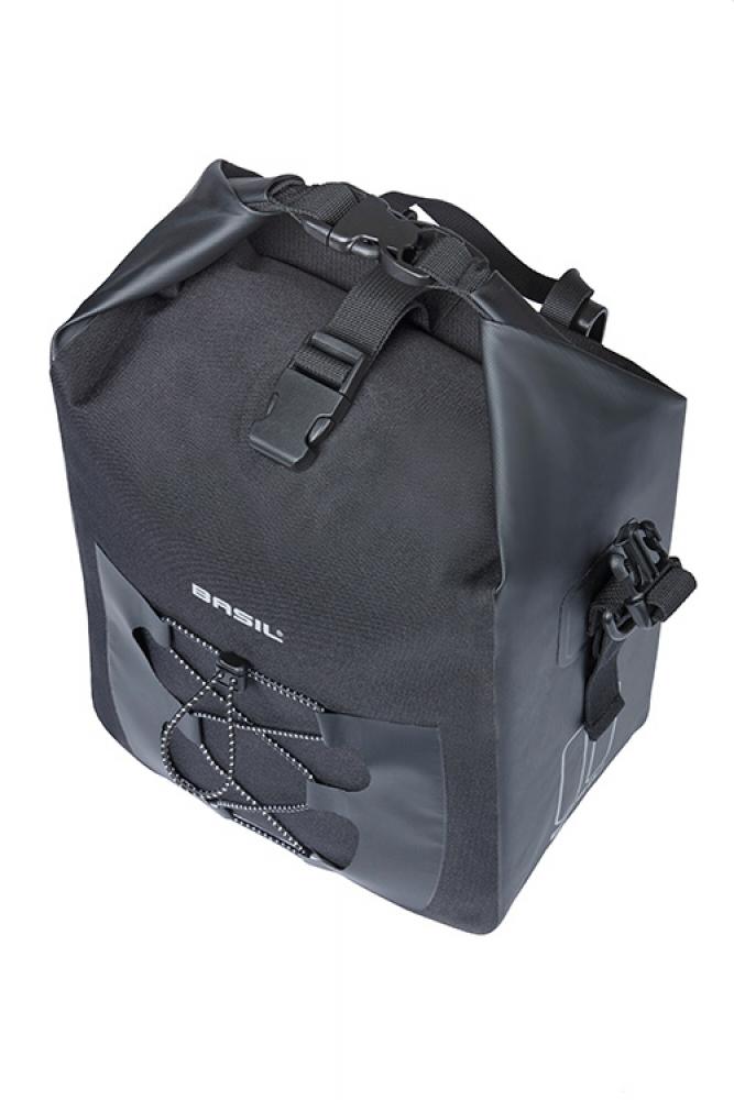 Basil Seitentasche Navigator Waterproof Single schwarz 25x14x34 cm 15l