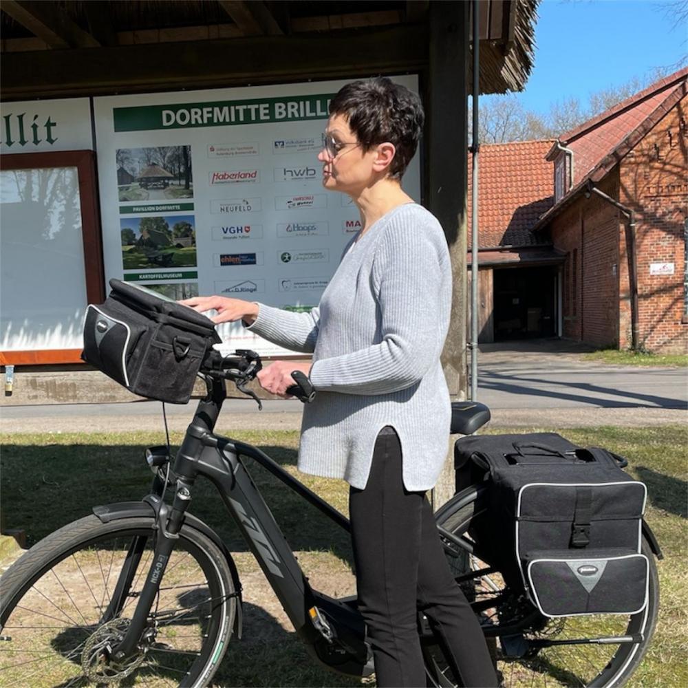 Haberland Doppeltasche Black Line 3.0 33l schwarz - flexible Gepäckträgertasche mit Klappvolumen