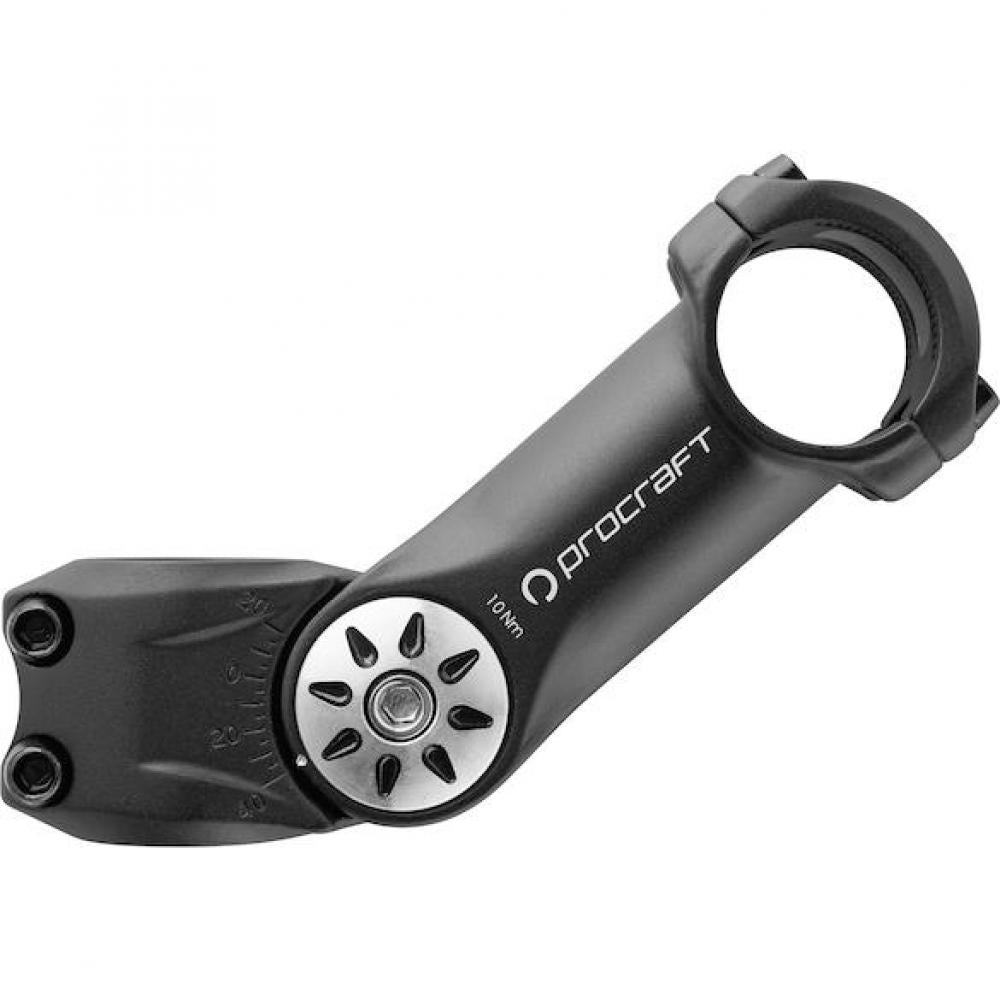 Procraft AS-08 Vorbau Ahead 25,4 mm Schwarz - Verstellbar 70°-130°