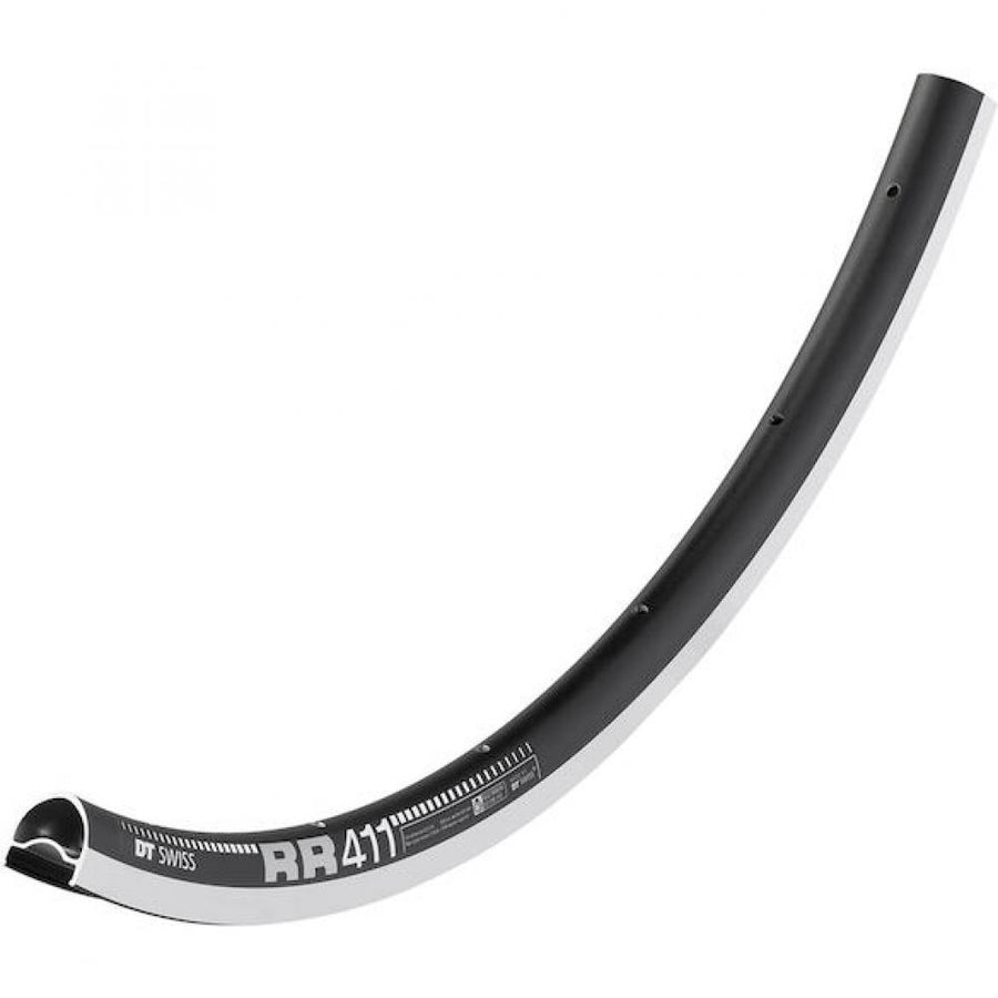 DT Swiss Felge RR 411 28"/700C 28 Loch Schwarz - leichte Hochleistungs-Rennradelge