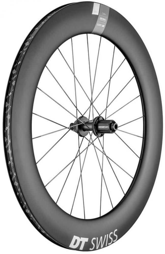 DT Swiss Laufrad ARC 1400 Dicut Disc 622 x 20 mm Schwarz - aerodynamischer Carbon-Laufradsatz