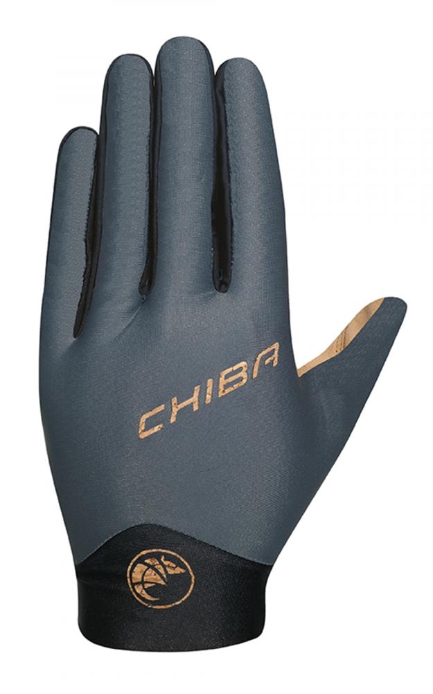 CHIBA Eco Glove Pro Touring - Radhandschuhe dunkelgrau, S, atmungsaktiv & recycelt