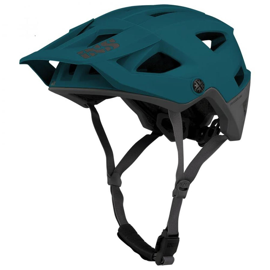 IXS Sports Division iXS Trigger AM helmet M/L Everglade - leichter All-Mountain-Helm mit Top-Belüftung