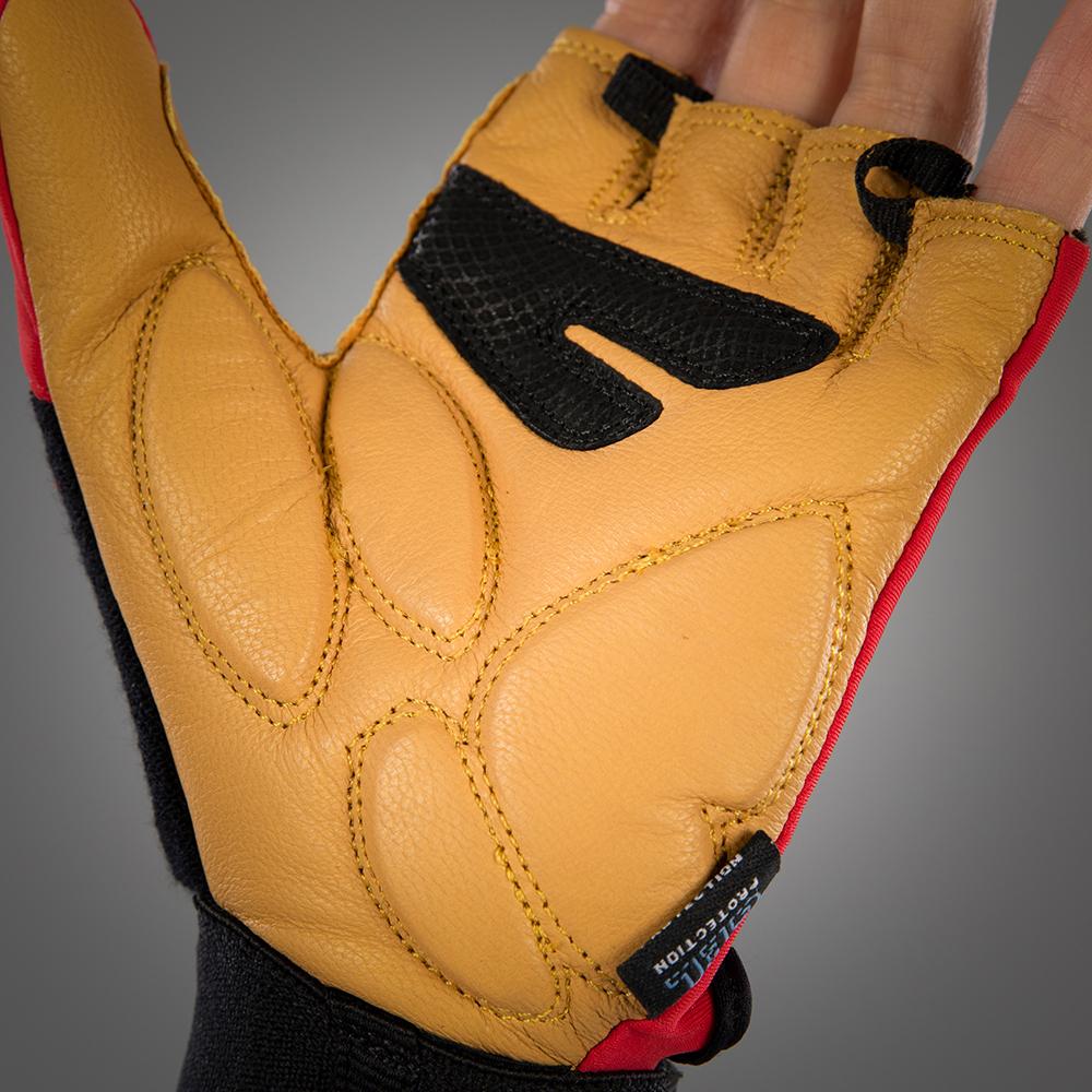CHIBA Argon Kids - Kinder-Radhandschuhe XXS rot mit Gelpolsterung