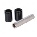 RockShox Hinterraddämpfer Befestigung 3-teilig: 2 schwarze Spacer, 1 Edelstahl-Bolzen für Mountainbike.