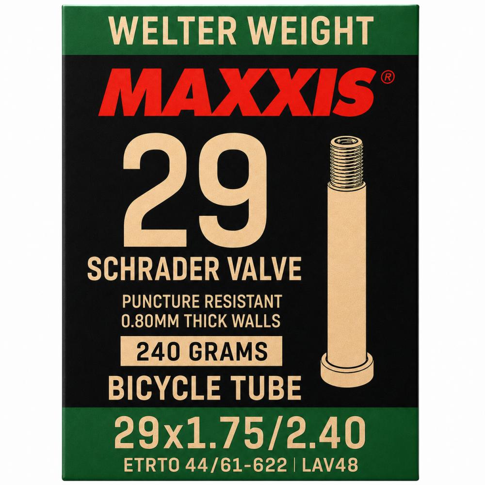 Maxxis WelterWeight Schlauch 29 x 1,75-2,40 Zoll - 44/61-622, AV 48 mm