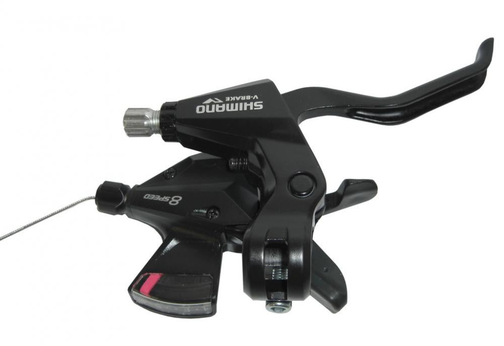 Schwarzer SHIMANO ST-M310 Schalt-/Bremshebel rechts für 8-fach Schaltung und V-Brake.
