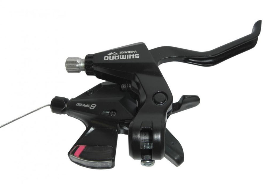 Schwarzer SHIMANO ST-M310 Schalt-/Bremshebel rechts für 8-fach Schaltung und V-Brake.