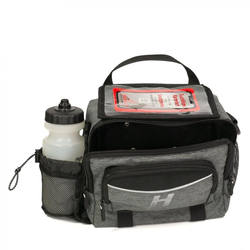Haberland Lenkertasche 6l Bottle grau - robuste E-Bike-Lenkerbag mit KLICKfix
