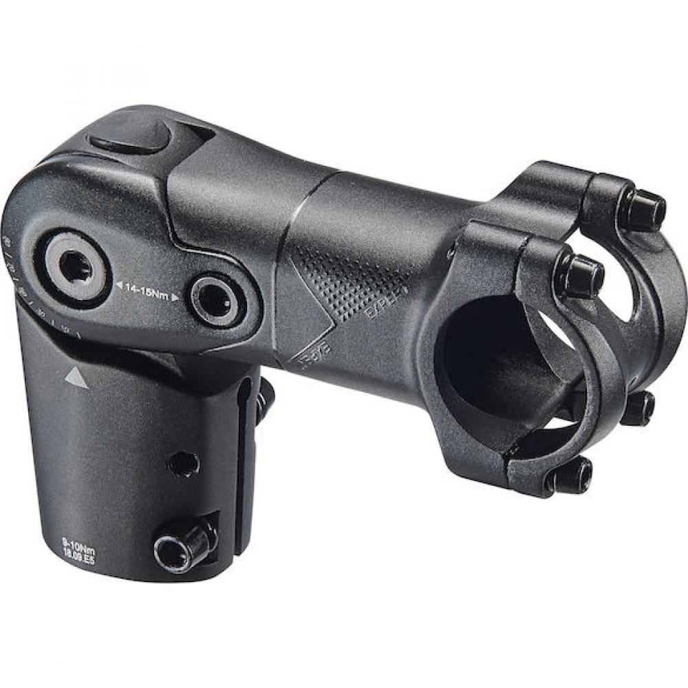 Merida EXPERT TK Vorbau 110 mm Schwarz, winkelverstellbar für Trekking- und Cross-Fahrräder.