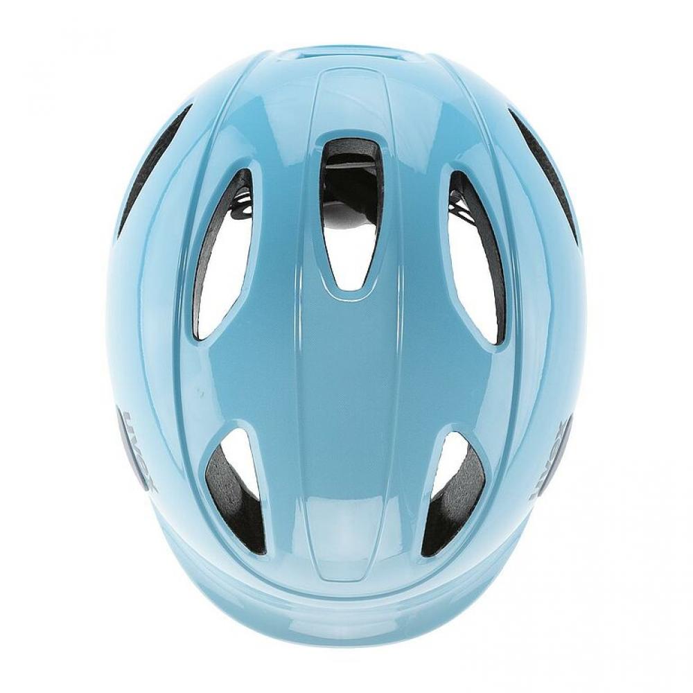 uvex oyo - Kinderfahrradhelm - cloud blue-grey - 45-50 cm - leichte Bauweise - individuelle Größenanpassung - erweiterbar mit LED-Licht