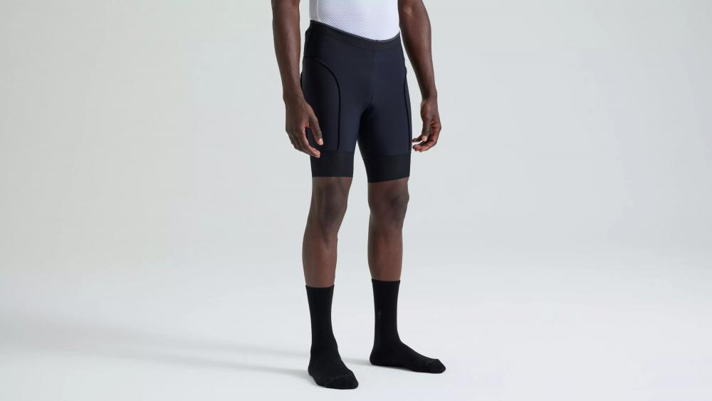 PRIME SWAT LINER SHORT MEN BLK L - Herren Laufhose mit Kompression - Bibshort