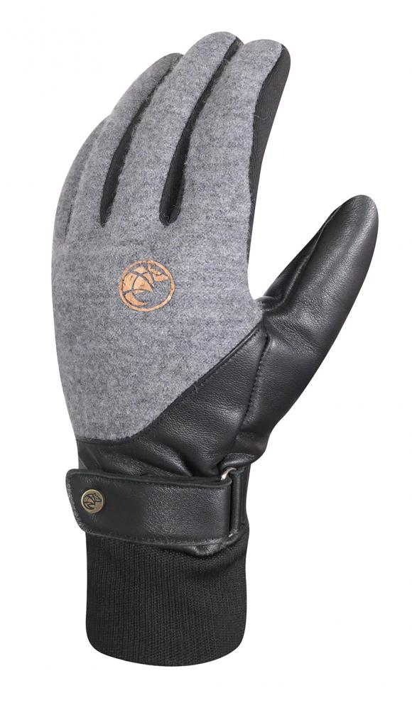 CHIBA All Natural Glove X-Warm - wasserdicht, Merinowolle, Nappaleder, S, dunkelgrau