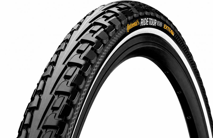 Continental Ride Tour 27,5x2.10" Fahrradreifen schwarz mit Reflexstreifen, E-Bike Ready, Pannenschutz.