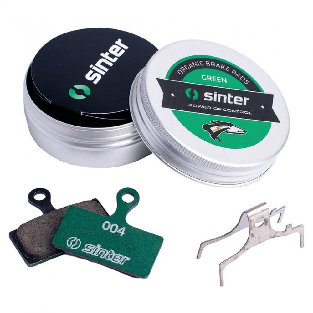 Scheibenbremsbelag Sinter 004 Shimano G organisch, MTB Race, grün, Set, in Dose