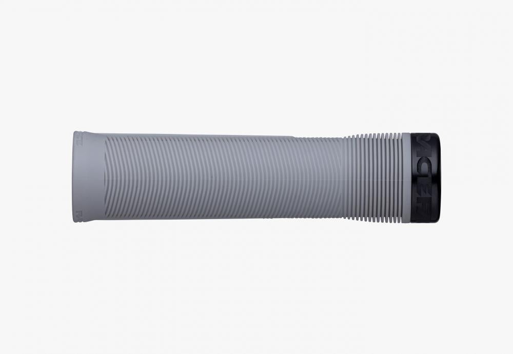 Race Face Chester Lock-On Griff 136/34mm in grau/schwarz für sicheren Halt und Kontrolle am Lenker.