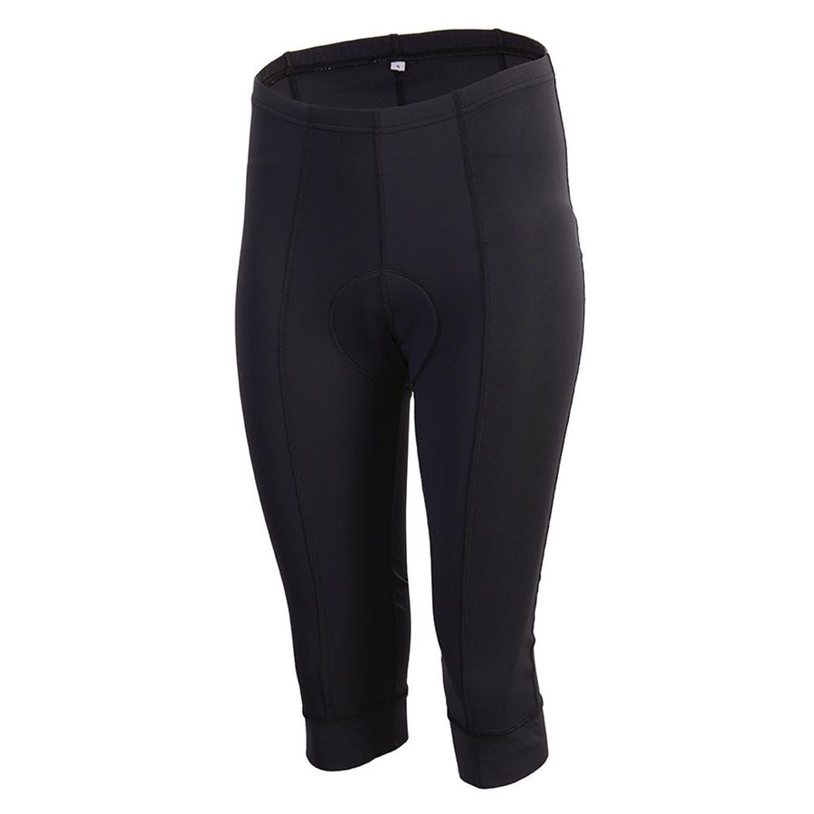 CHIBA 3/4 Hose Damen - Radhose XXL schwarz, atmungsaktiv mit Sitzpolster