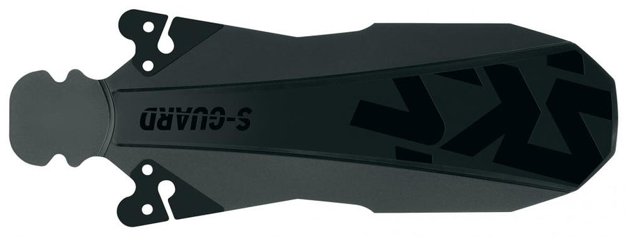 SKS S-Guard Schutzblech schwarz, flexibler, leichter Spritzschutz für MTB & Rennrad, einfache Sattelmontage.