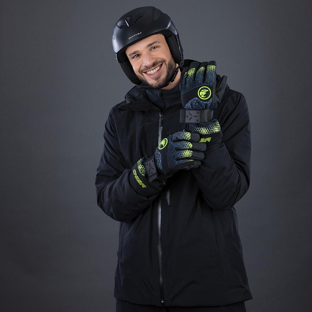 CHIBA Board - wasserdichter Primaloft Winterhandschuh mit Schutzschiene, Größe 7