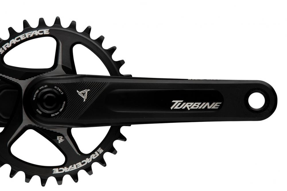 Race Face Turbine Kurbel, 170mm, 136mm, 30mm, blau - leichte Performance-Kurbel