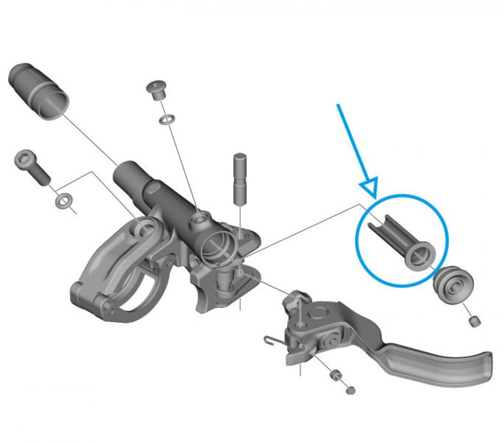 SHIMANO Membran BL-M9120 - Ersatzmembran für Bremshebel, ca. 8 g