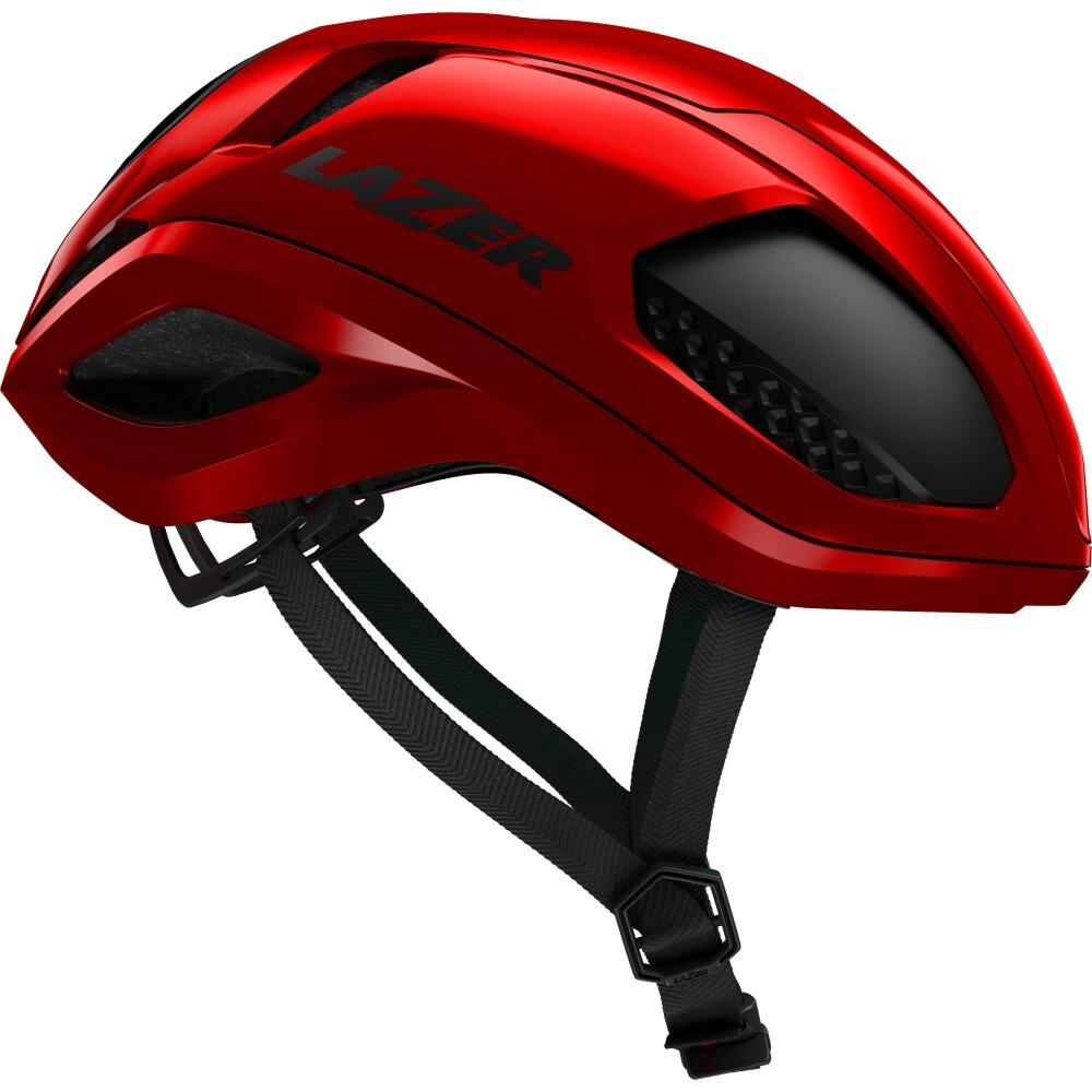 LAZER Helm Vento KinetiCore Road Metallic Red L 58-61 cm - aerodynamischer Rennradhelm