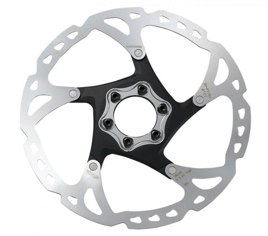 SHIMANO Bremsscheibe RT76 160mm 6-Loch - Hochwertige Fahrrad Bremsscheibe für MTB und Rennrad - Scheibenbremse