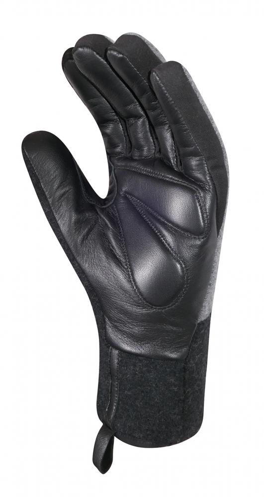 CHIBA All Natural Glove Warm - wasserdichte Merino-Leder Winterradhandschuhe 3XL dunkelgrau
