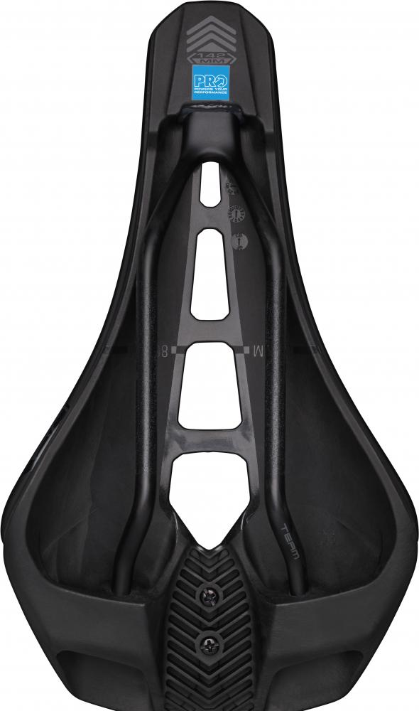 PRO Fahrradsattel Stealth Curved Team 152 Schwarz - aerodynamischer Rennradsattel