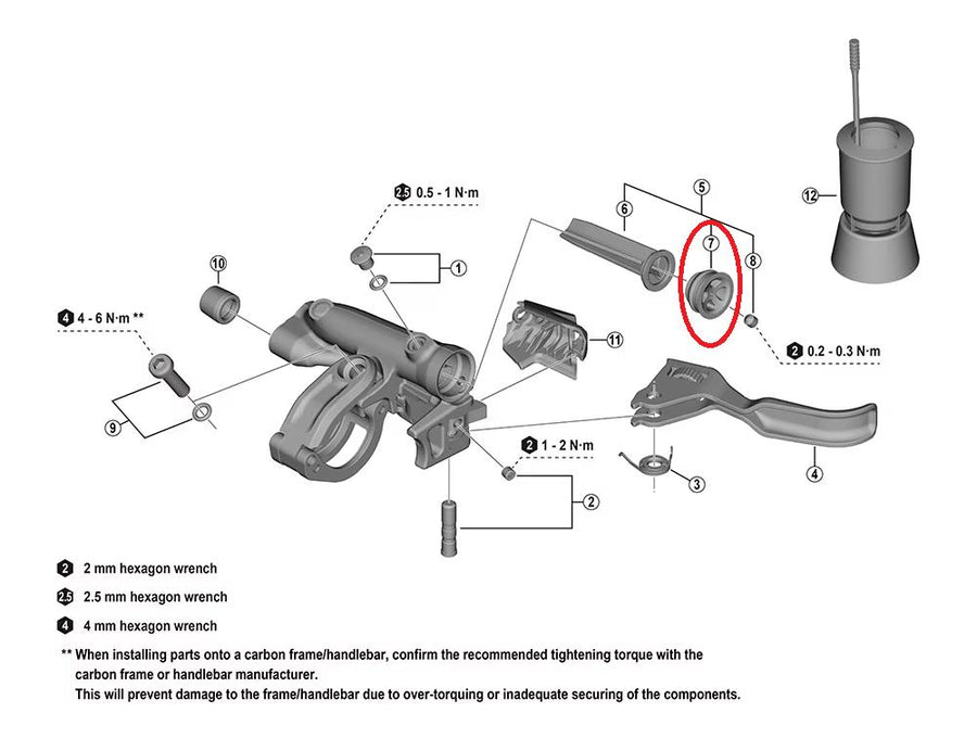 SHIMANO Ausgleichbehälterkappe XTR für BL-M9220 - präziser Ersatz für XTR-Bremshebel