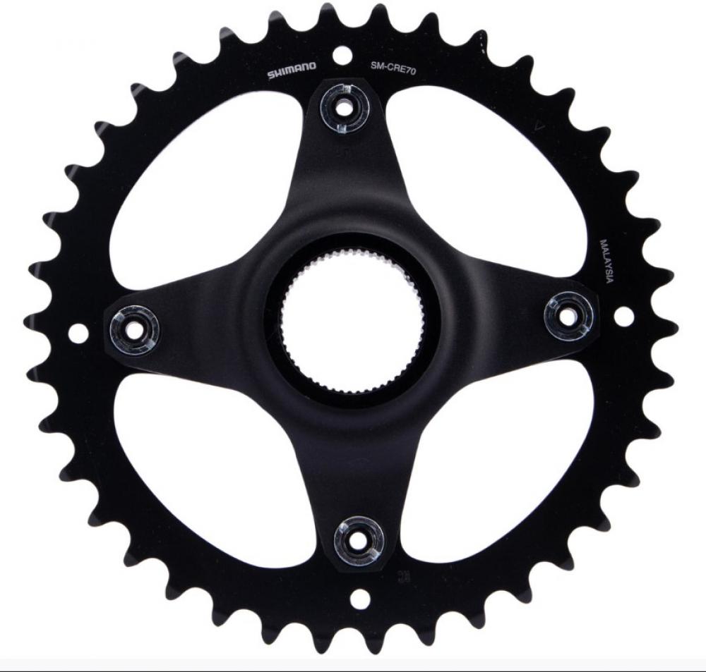 SHIMANO Kettenblatt SM-CRE70 38Z ohne KSR - Effizienter Antrieb für E-Bikes