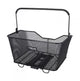 XLC BA-B09 Carry More II Fahrradkorb, schwarz, Hinterradkorb mit Adapterplatte für XLC Systemgepäckträger, 415 x 324 x 215 mm