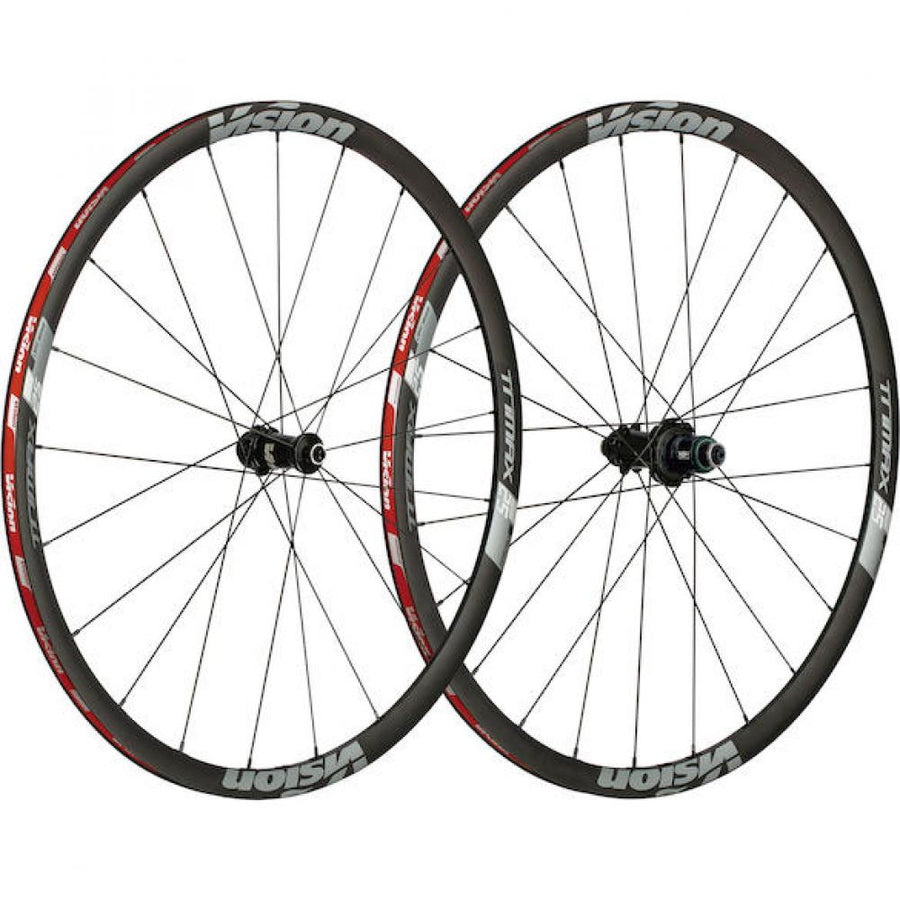 Vision Laufradsatz Trimax 25 Disc Clincher 622x17 mm Schwarz - schneller Allround-Disc-Laufradsatz